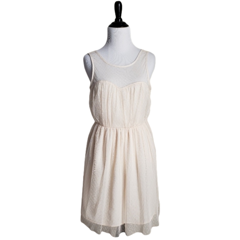 Pins and Needled UO cream lace overlay dress - Picture 1 of 6
